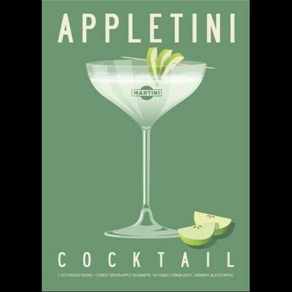 Art Vintage Retro Style Mixed Drink Liquor Bar Decor Wall Art Set Of 6 Prints 85x11 Poshmark